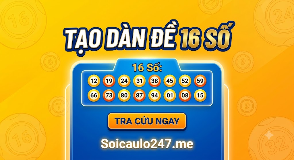 Tự Tạo Dàn Đề 16 Số Nuôi Khung